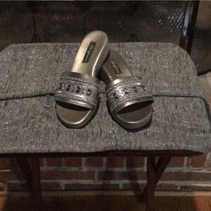 Brighton Silver Embellished Sandals